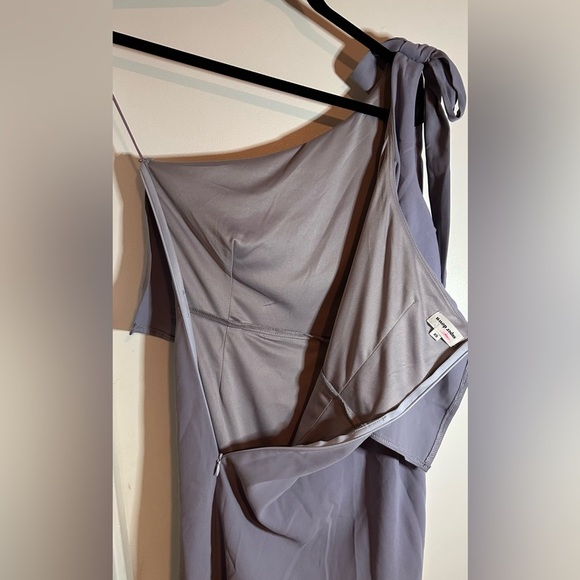 superdown Jenna One Shoulder Mini Dress in Gray XS - Picture 6 of 10